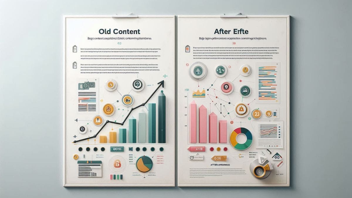 Blog content update and SEO improvement comparison