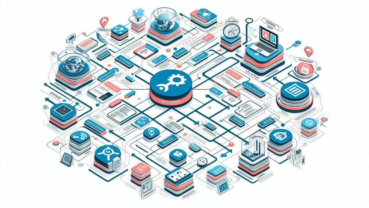 Internal linking structure diagram for SEO ranking improvement