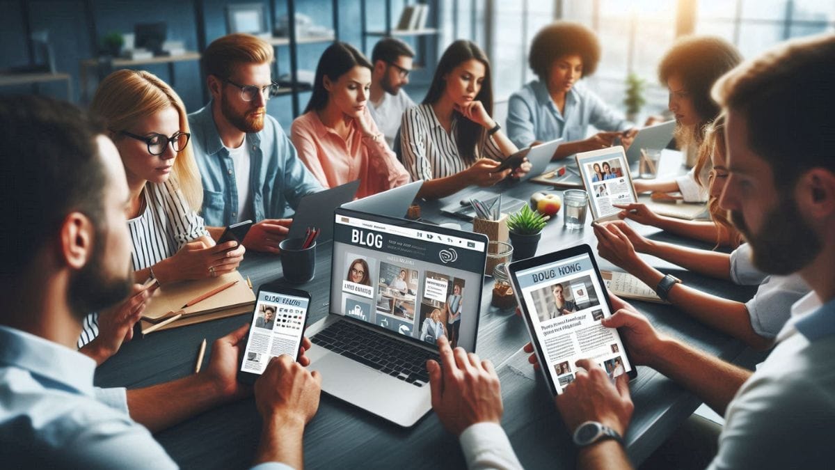 USA digital audience reading blog content online in 2025