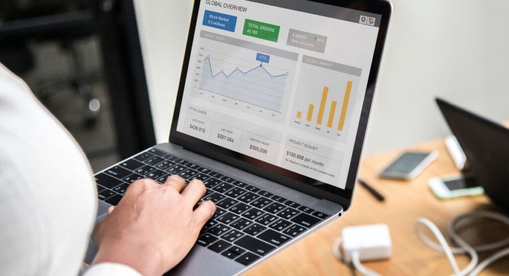 Website traffic growth graph