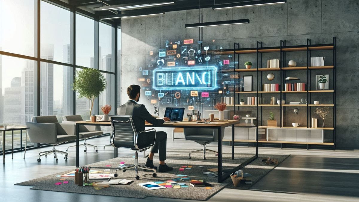 ai-affiliate-branding-idea-generation AI generating affiliate marketing brand name ideas