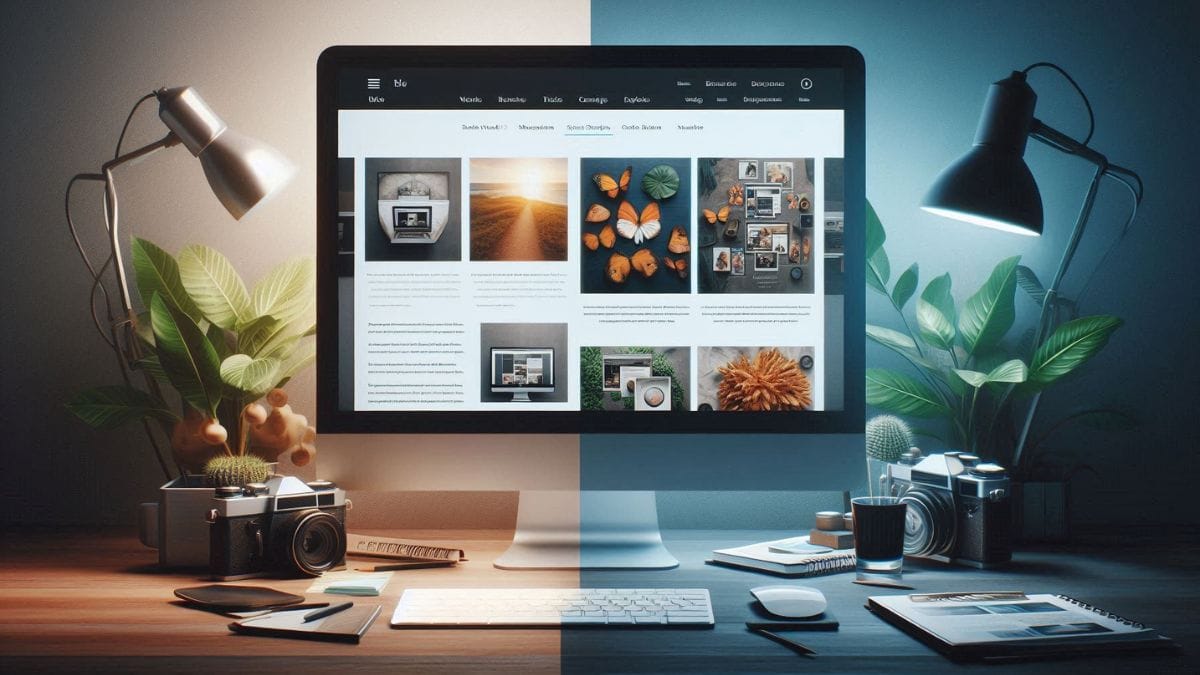 why-blog-photography-matters Comparison showing impact of high quality blog photography on engagement